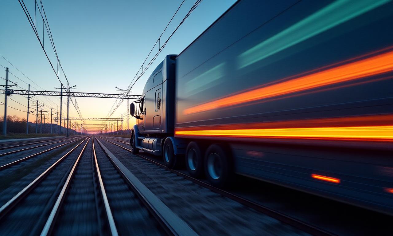 Integrated rail and truck transportation network
